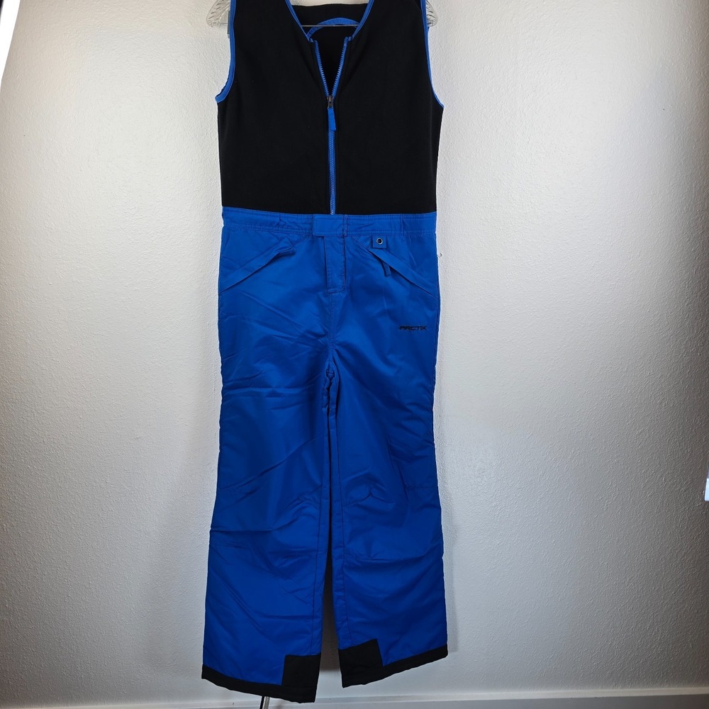 Arctix Limitless Fleece Infinity Bib Overall Youth XL Black Blue Water Resistant